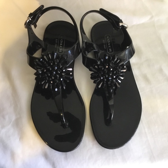 Coach Shoes - 1 DAY SALE 💄 Coach black “Hilda” Jellies size 5